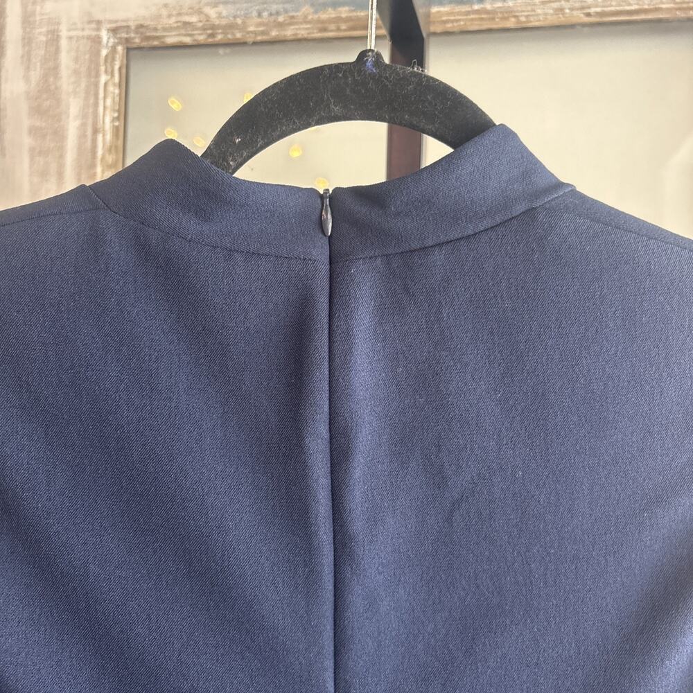 MM. LaFleur Dark Navy Blue V-Neck Sleeveless Aditi Sheath Dress Size 2 - Picture 13 of 14